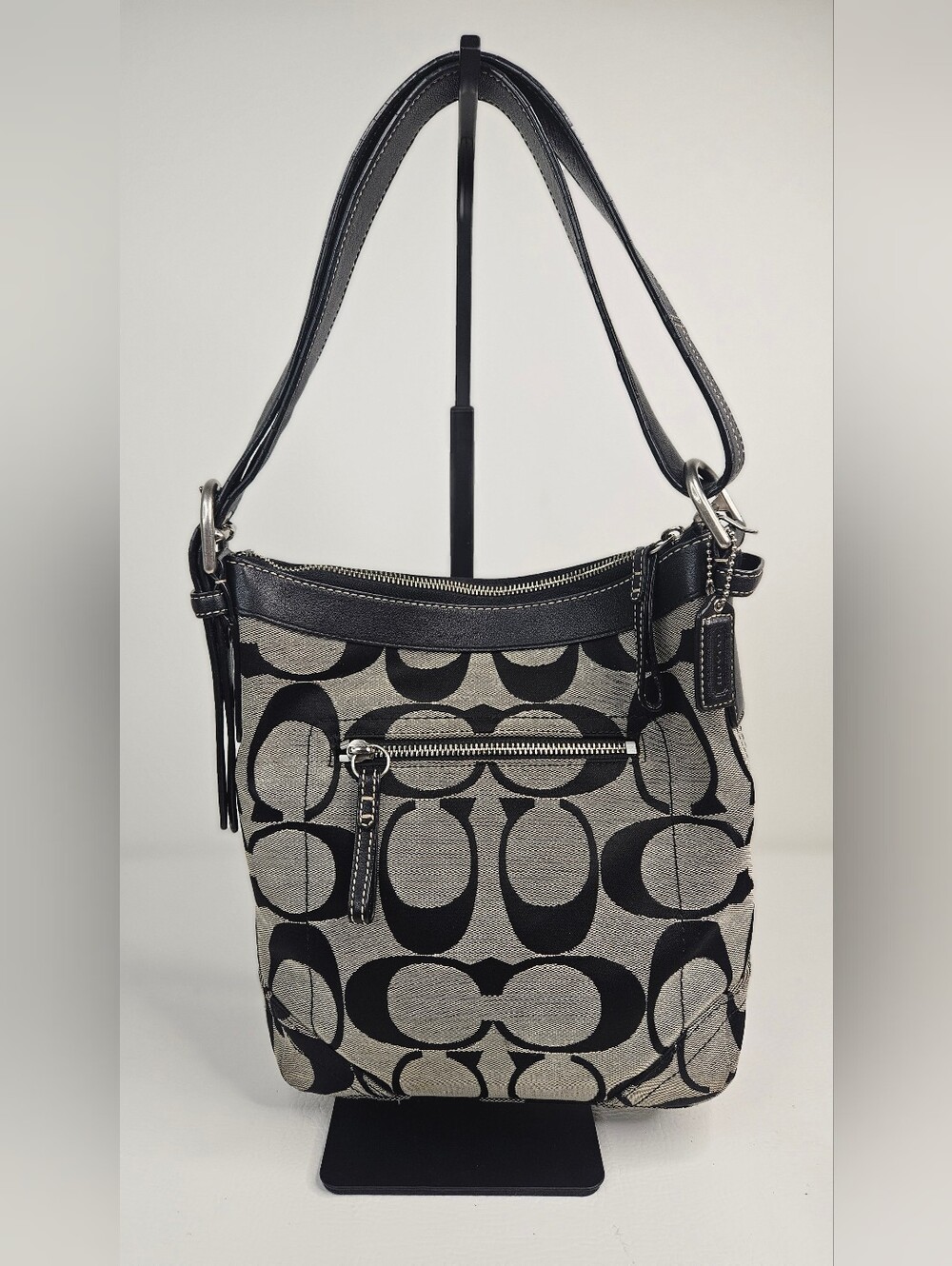 Authentic Coach Y2K Signature Jacquard Convertible Shoulder Crossbody Bag